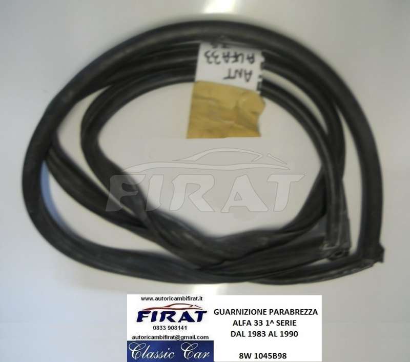 GUARNIZIONE PARABREZZA ALFA 33 83 - 90 GUARNIZIONE PARABREZZA ALFA 33 83 - 90